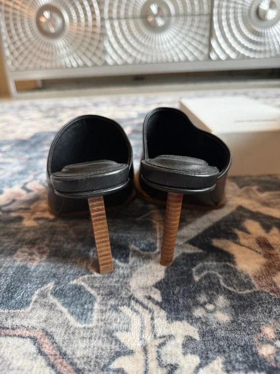 JACQUEMUS - 80mm Les Mules Ronde Leather Mules 37 Like New - Picture 12 of 16